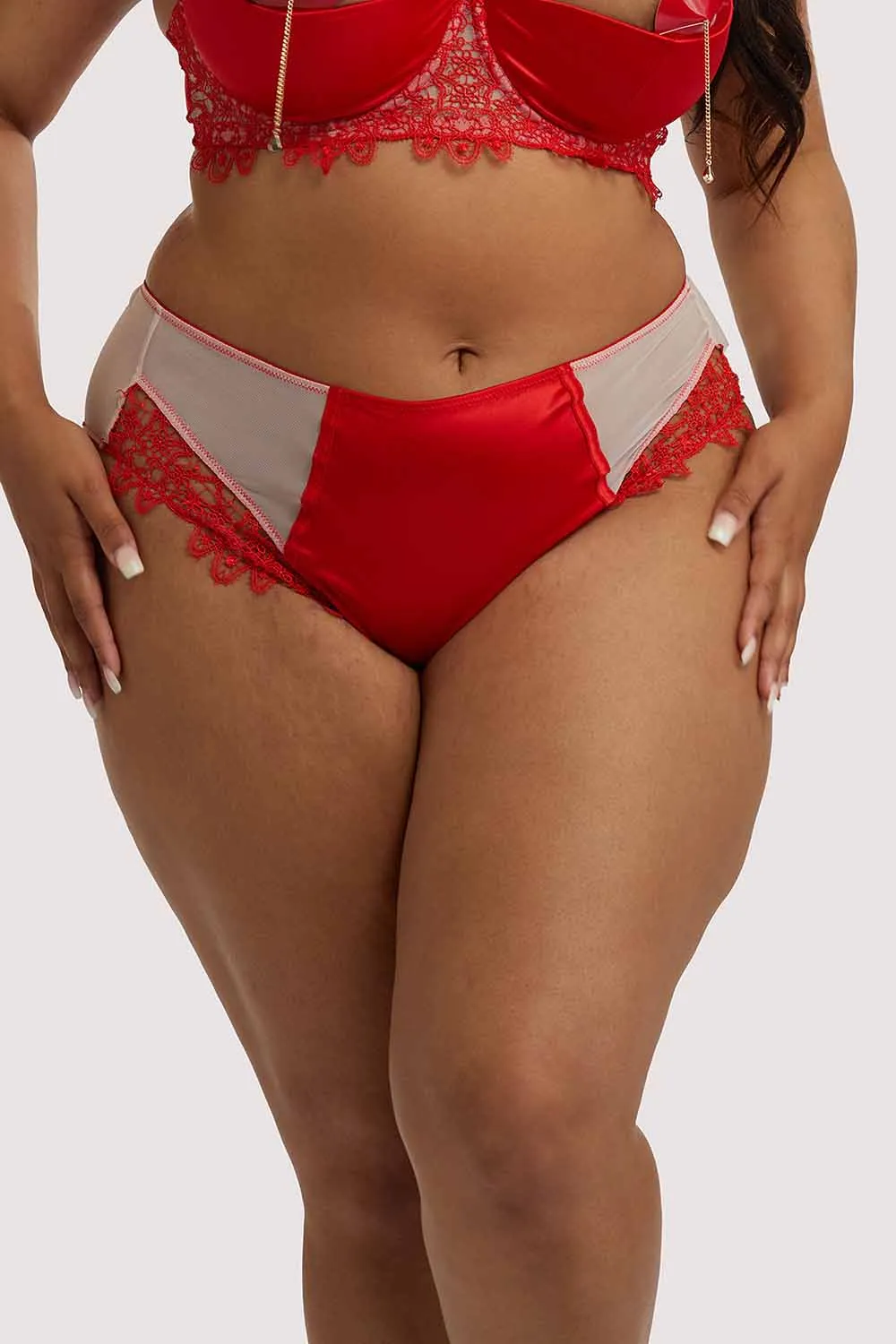 Anaise Red Highwaist Brief