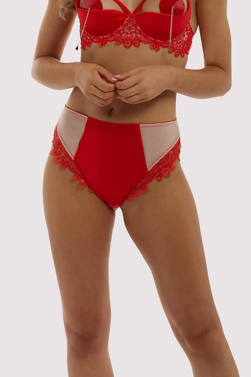 Anaise Red Highwaist Brief