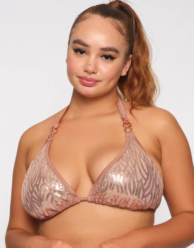 Ann Summers Suncity Bikini Top Gold