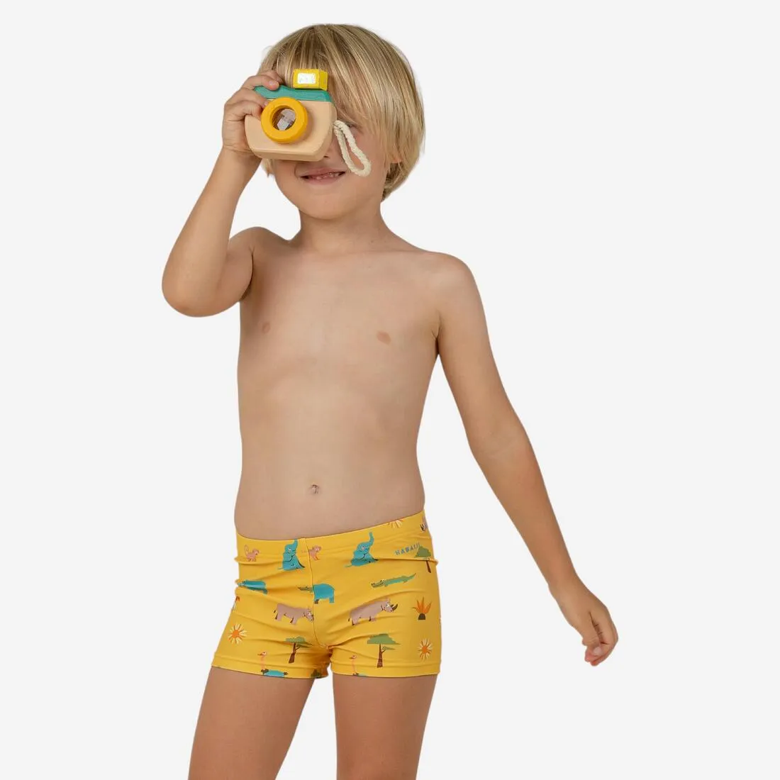 Baby / Kids’ Swim Shorts - Blue Crab Print