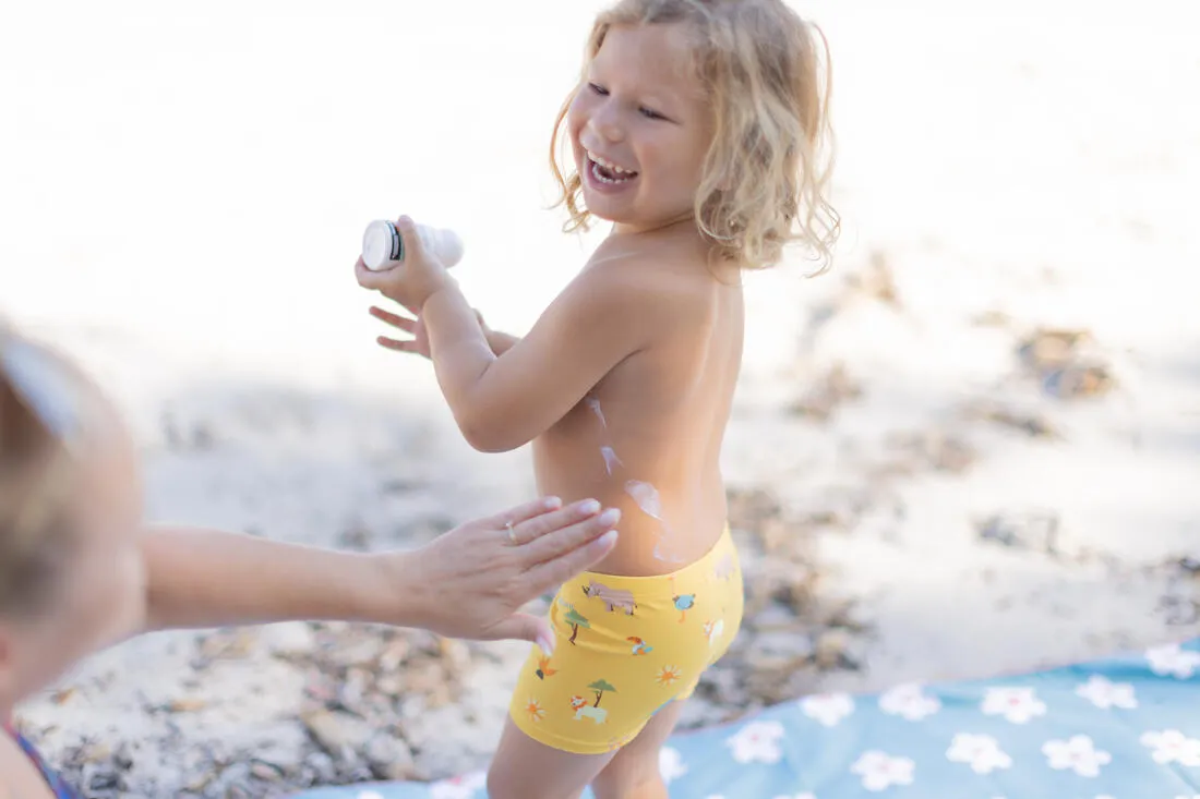 Baby / Kids’ Swim Shorts - Blue Crab Print