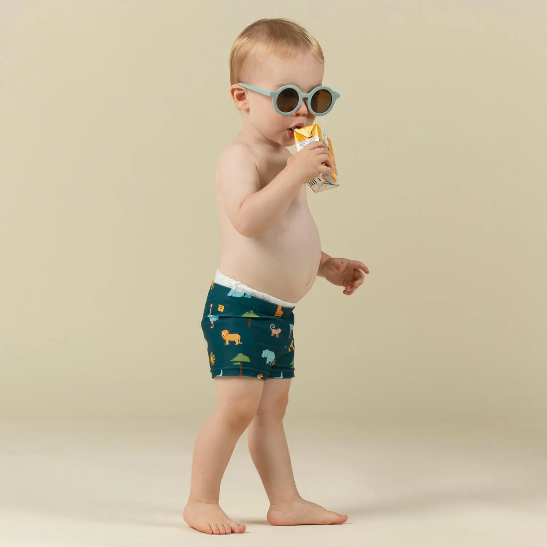 Baby / Kids’ Swim Shorts - Blue Crab Print