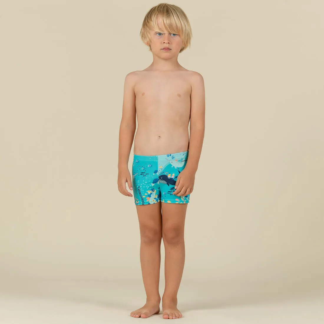 Baby / Kids’ Swim Shorts - Blue Crab Print