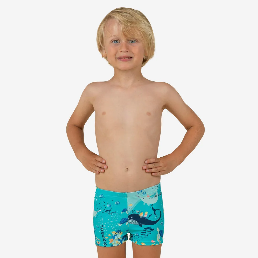 Baby / Kids’ Swim Shorts - Blue Crab Print