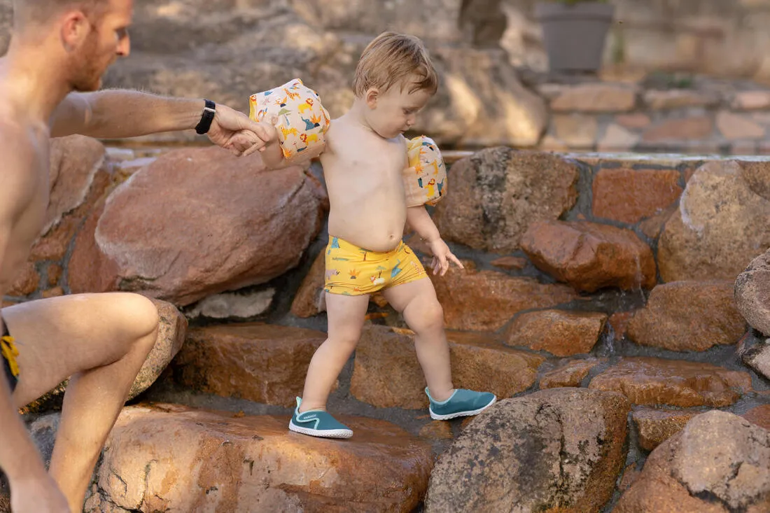 Baby / Kids’ Swim Shorts - Blue Crab Print