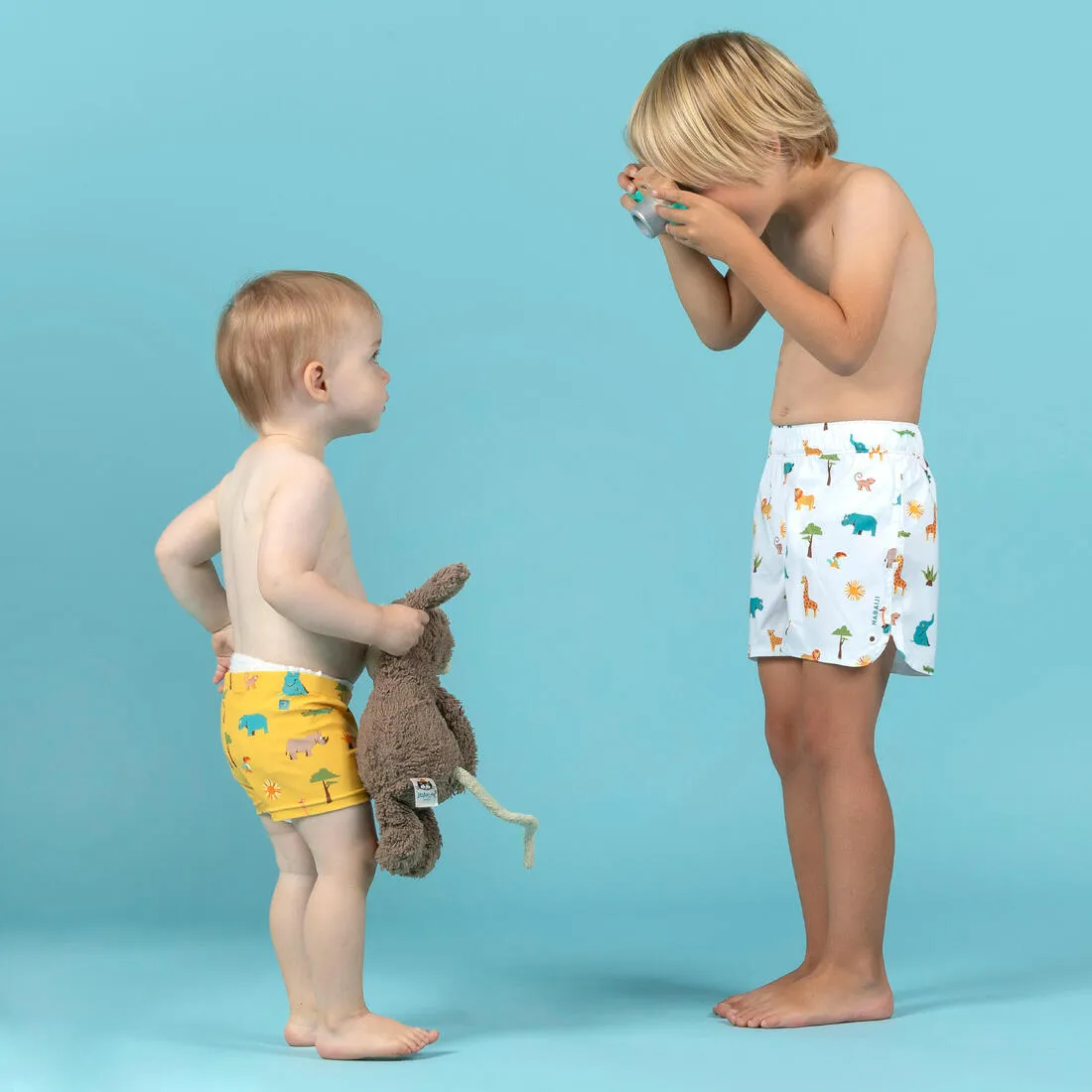 Baby / Kids’ Swim Shorts - Blue Crab Print