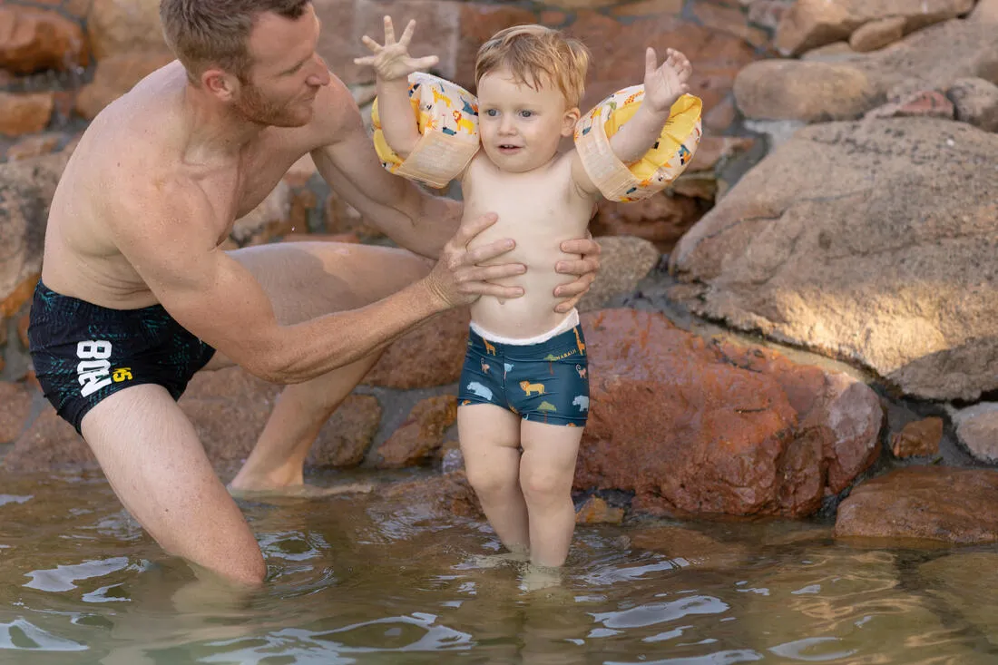 Baby / Kids’ Swim Shorts - Blue Crab Print