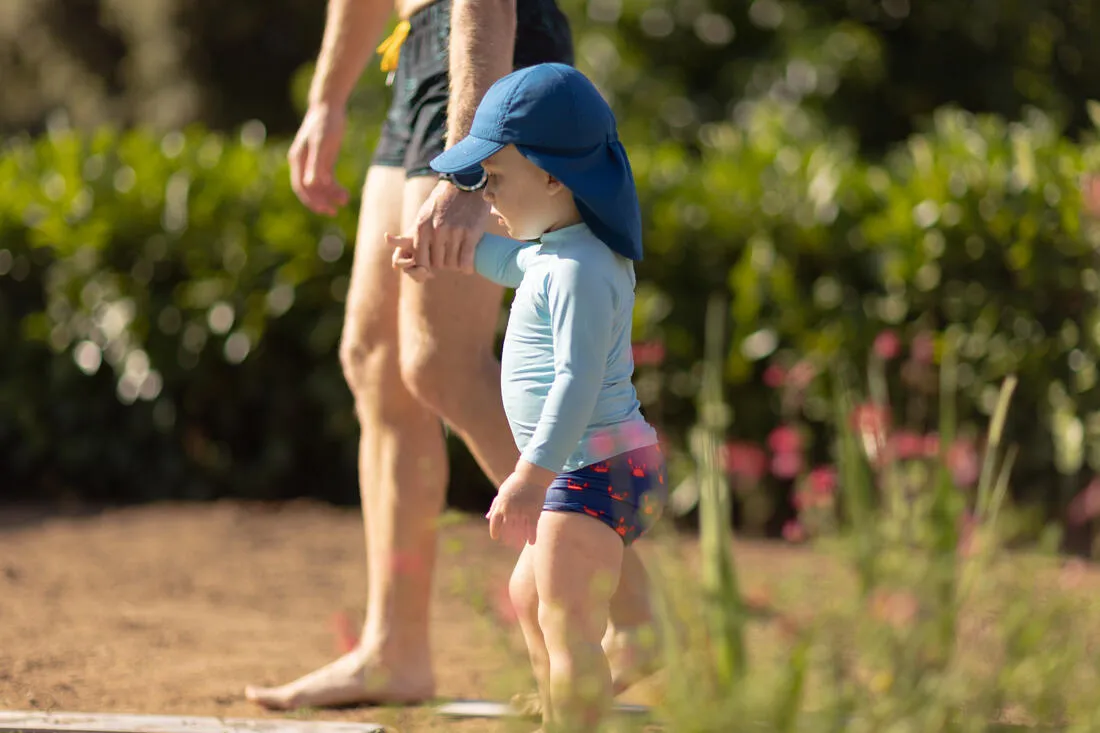 Baby / Kids’ Swim Shorts - Blue Crab Print