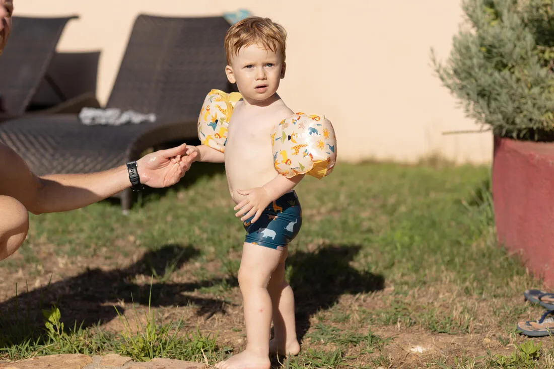 Baby / Kids’ Swim Shorts - Blue Crab Print
