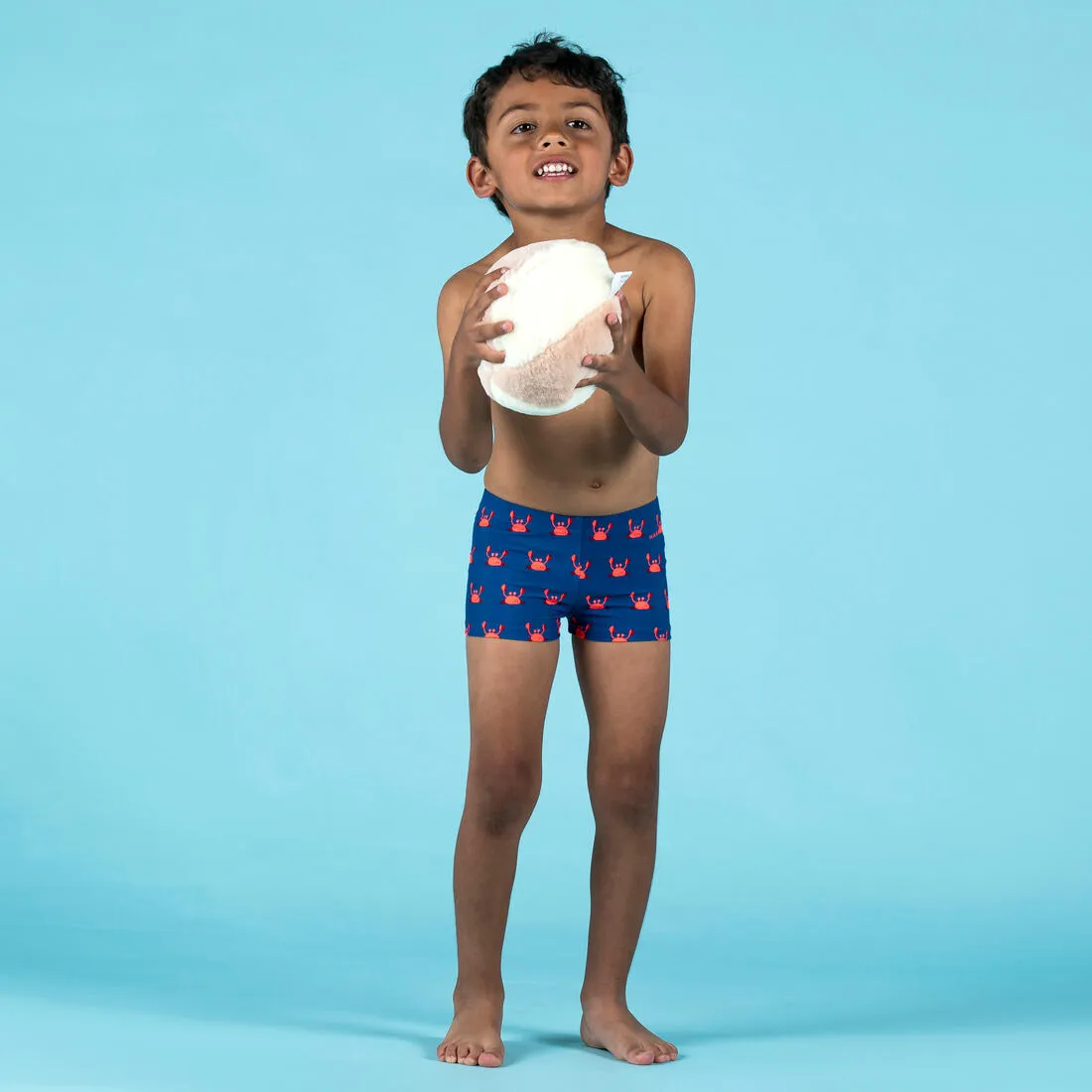Baby / Kids’ Swim Shorts - Blue Crab Print