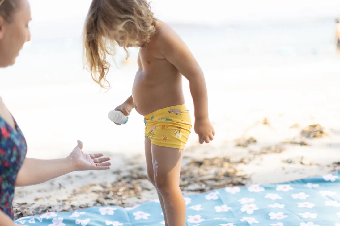 Baby / Kids’ Swim Shorts - Blue Crab Print