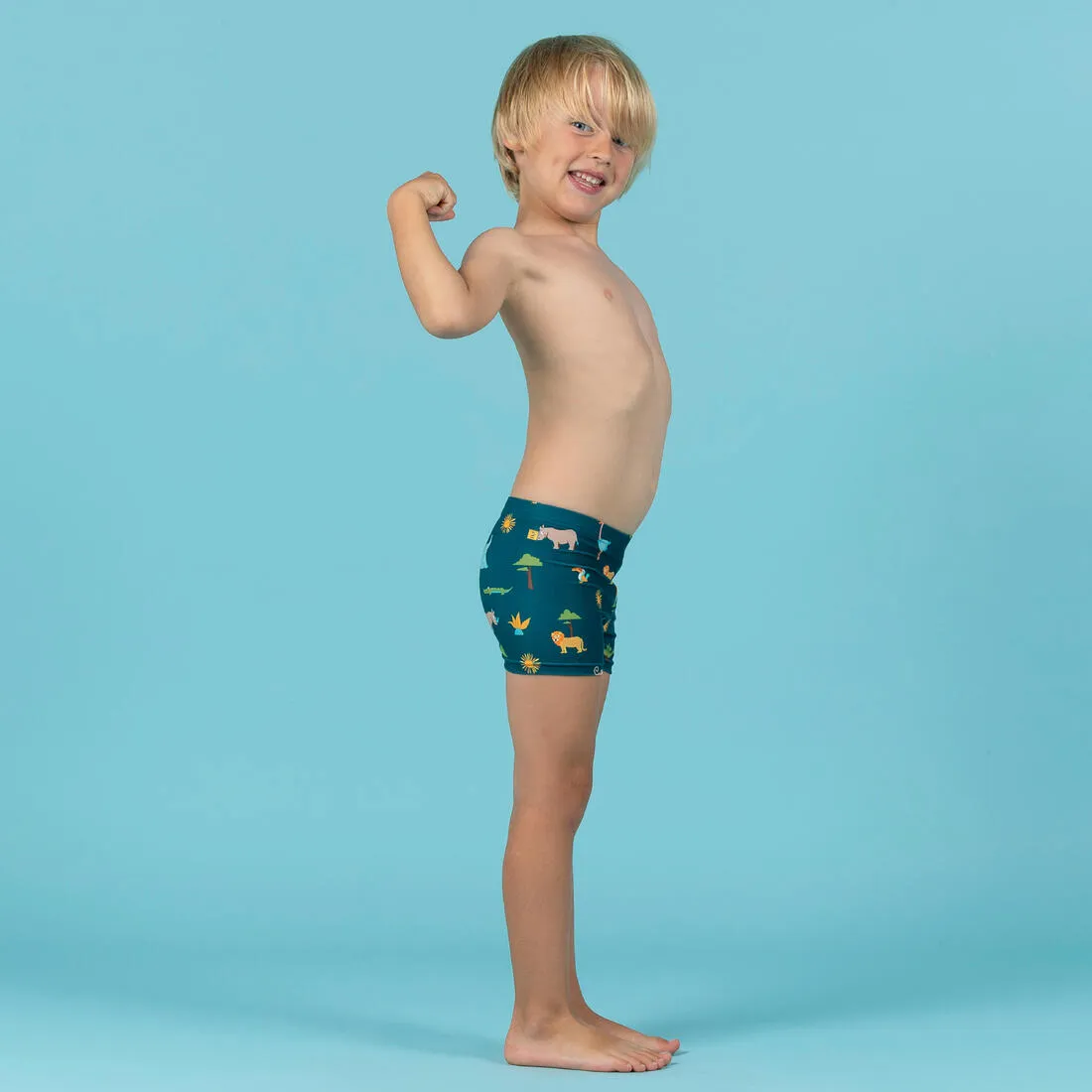 Baby / Kids’ Swim Shorts - Blue Crab Print