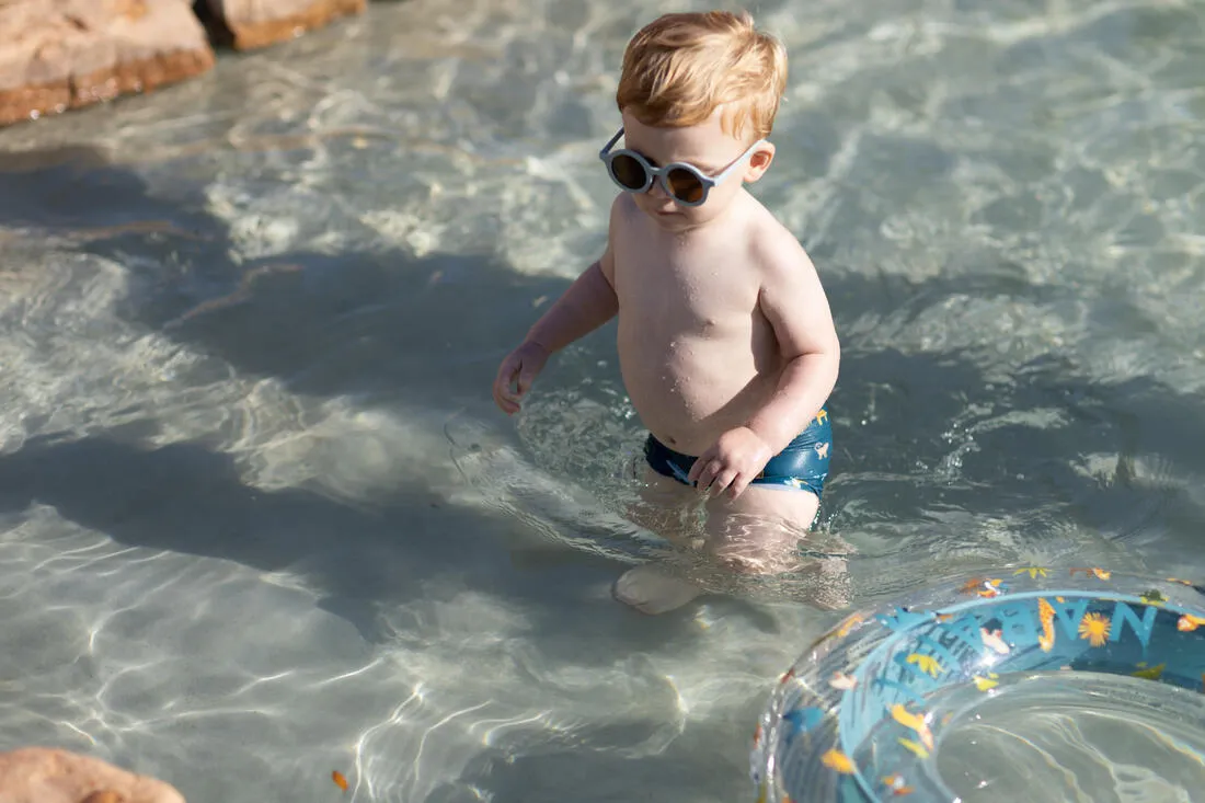 Baby / Kids’ Swim Shorts - Blue Crab Print