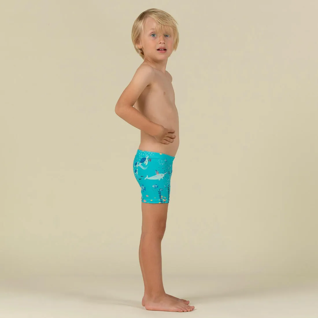 Baby / Kids’ Swim Shorts - Blue Crab Print