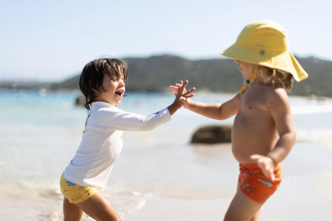 Baby / Kids’ Swim Shorts - Blue Crab Print