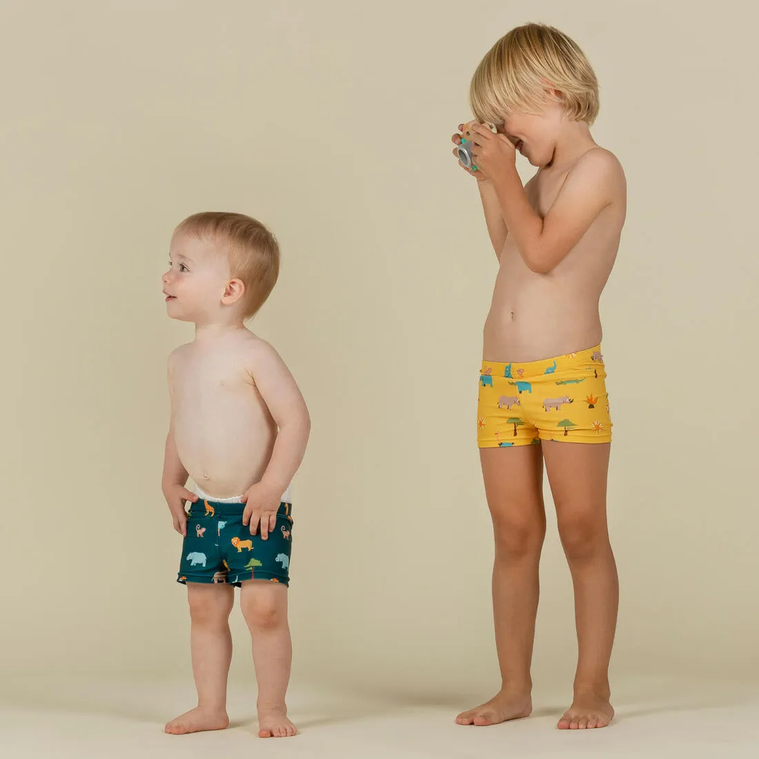 Baby / Kids’ Swim Shorts - Blue Crab Print