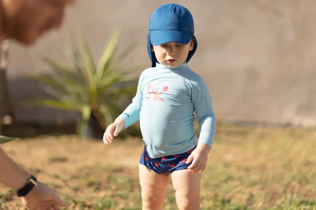 Baby / Kids’ Swim Shorts - Blue Crab Print