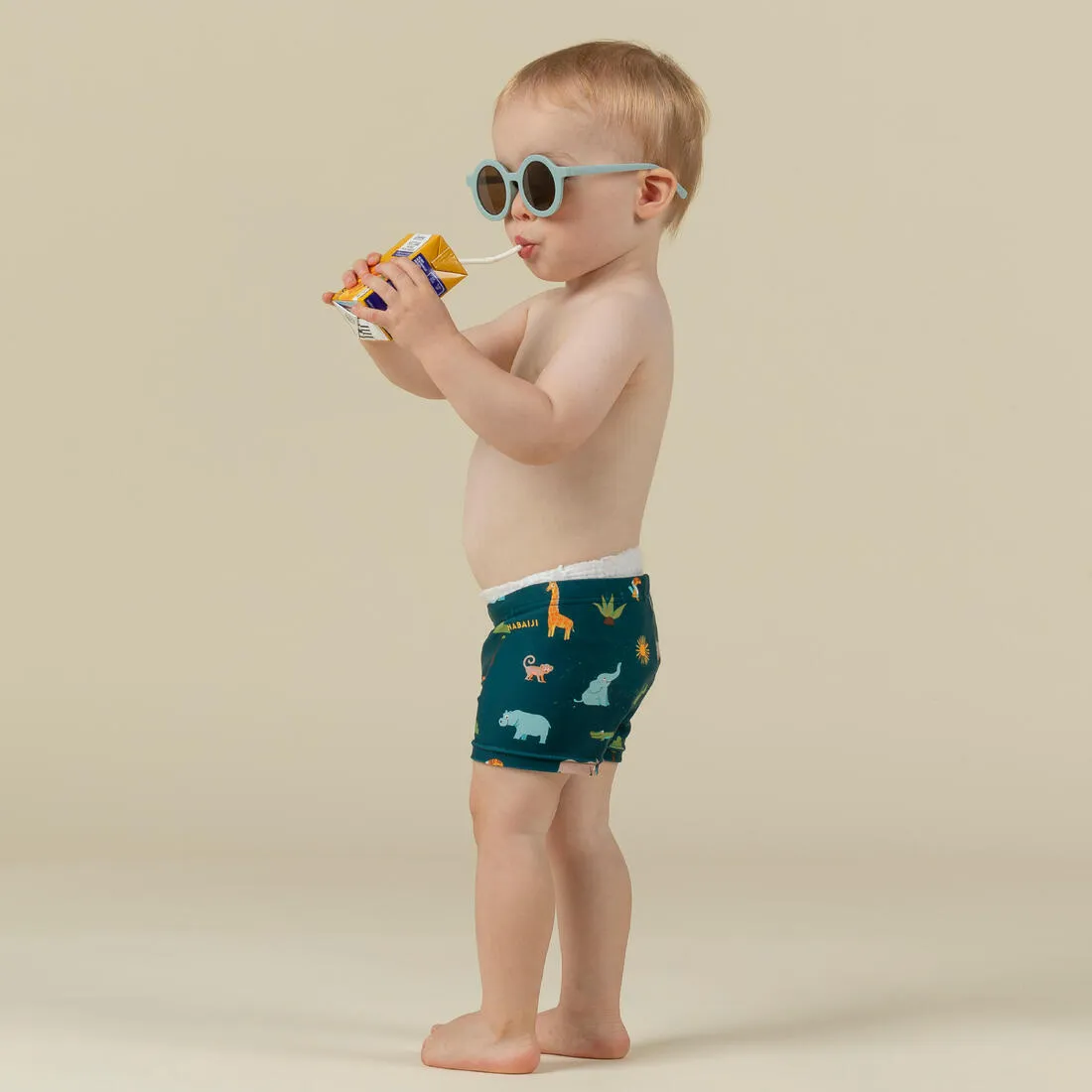 Baby / Kids’ Swim Shorts - Blue Crab Print