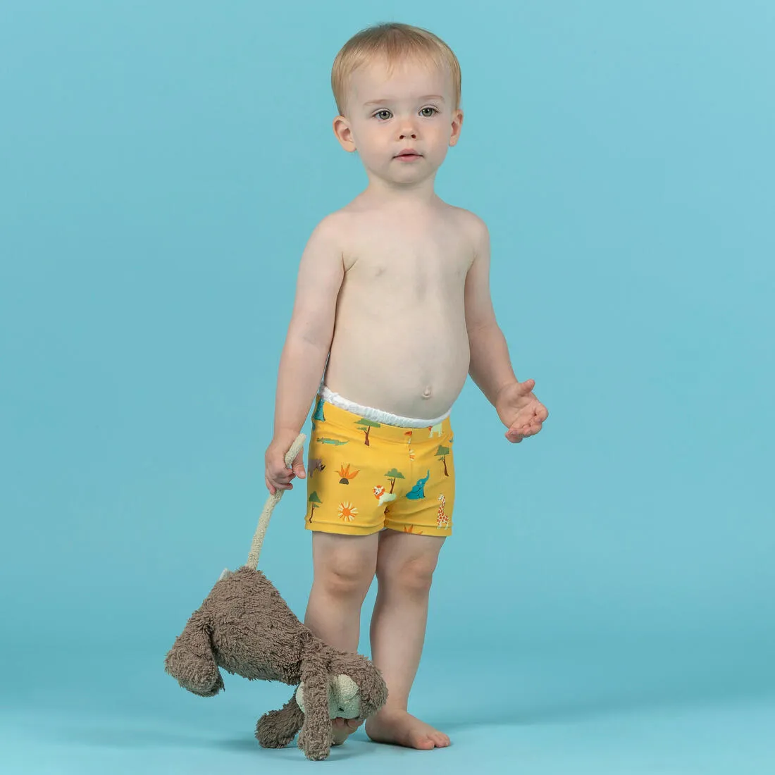 Baby / Kids’ Swim Shorts - Blue Crab Print