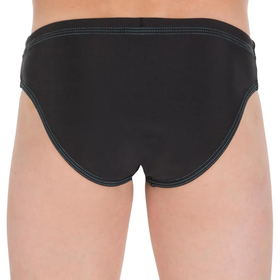 BOYS’ SWIMMING TRUNKS 100 BASIC - BLACK