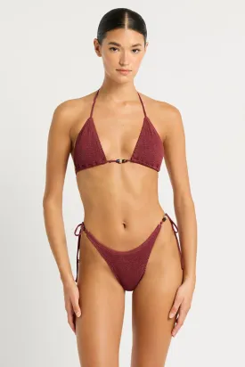 Carmine Beaded Tri Set