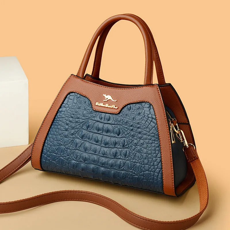 Crocodile One-shoulder Handbag