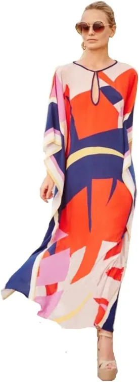 Dresses for Women Loose Kimono Cardigans Floral Kaftans Cover up Caftan Blouses Beach Swimsuit