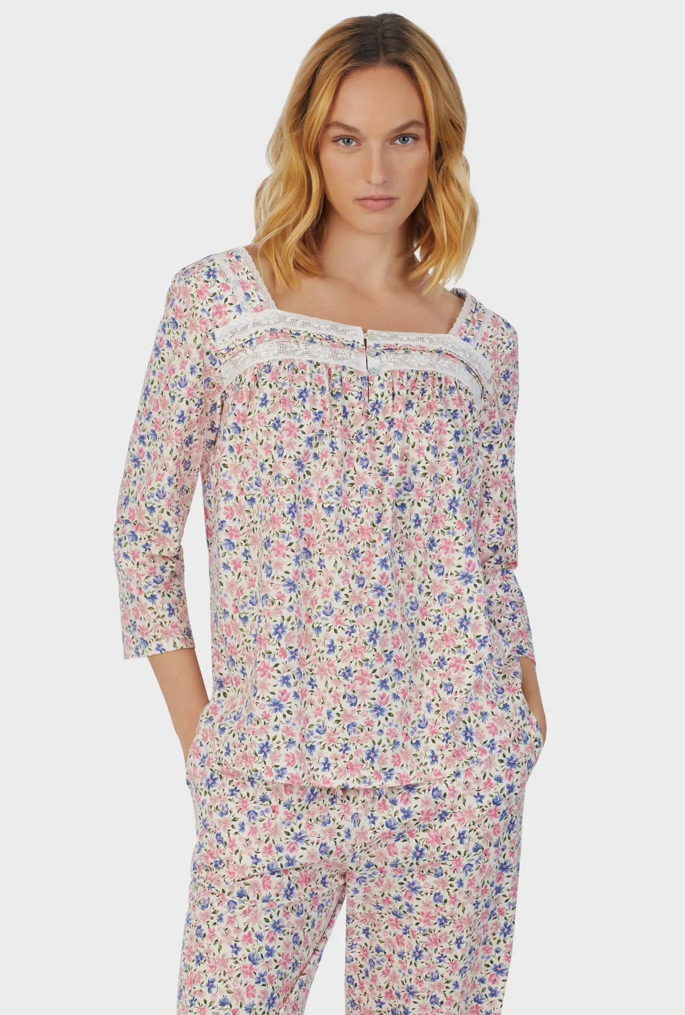 Floral Fields Long Pajama Set