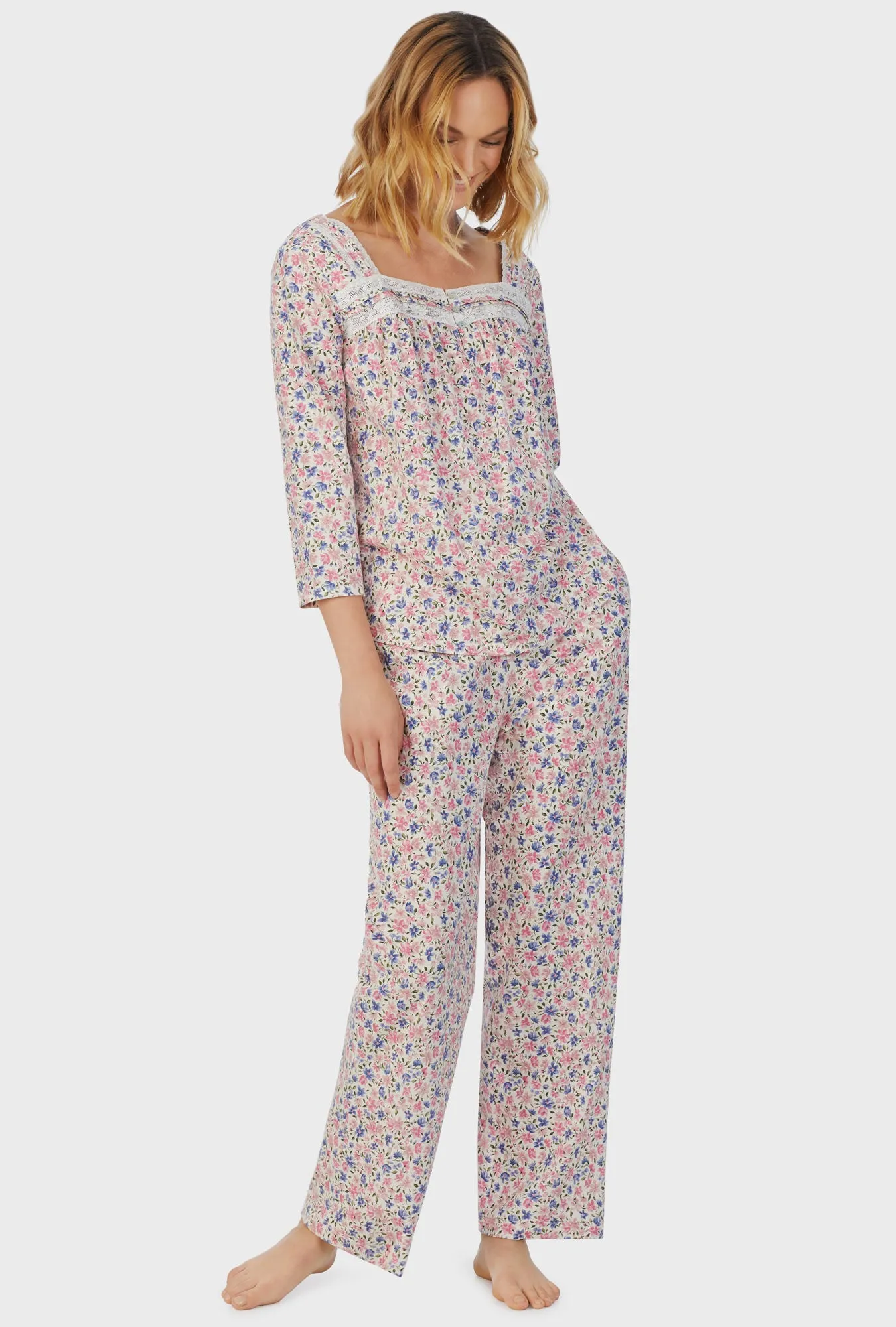 Floral Fields Long Pajama Set