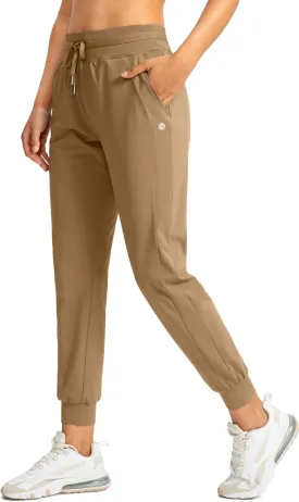 G Gradual Women's Joggers Pants with Zipper Pockets High Waisted Athletic Tapered Sweatpants for Women Workout Lounge