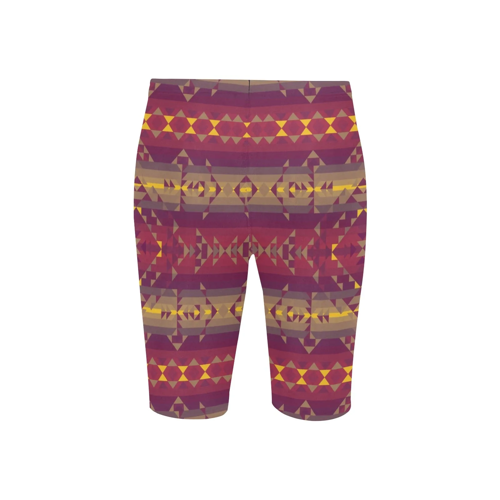 Gold Wool Men's Knee Length Swimming Trunks