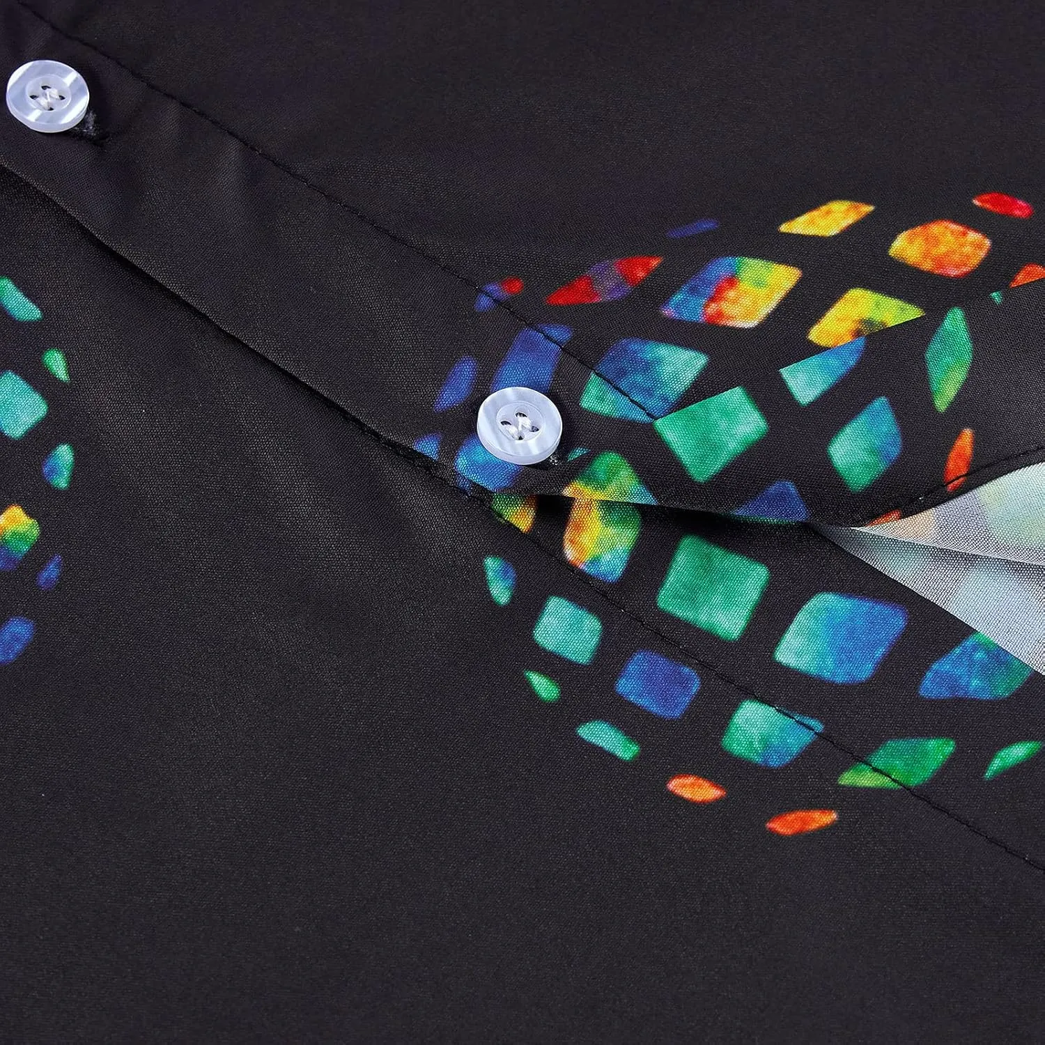 Goodstoworld Men's Novelty Hawaiian Button Down Shirts