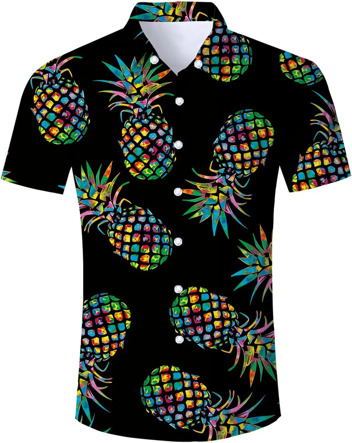 Goodstoworld Men's Novelty Hawaiian Button Down Shirts