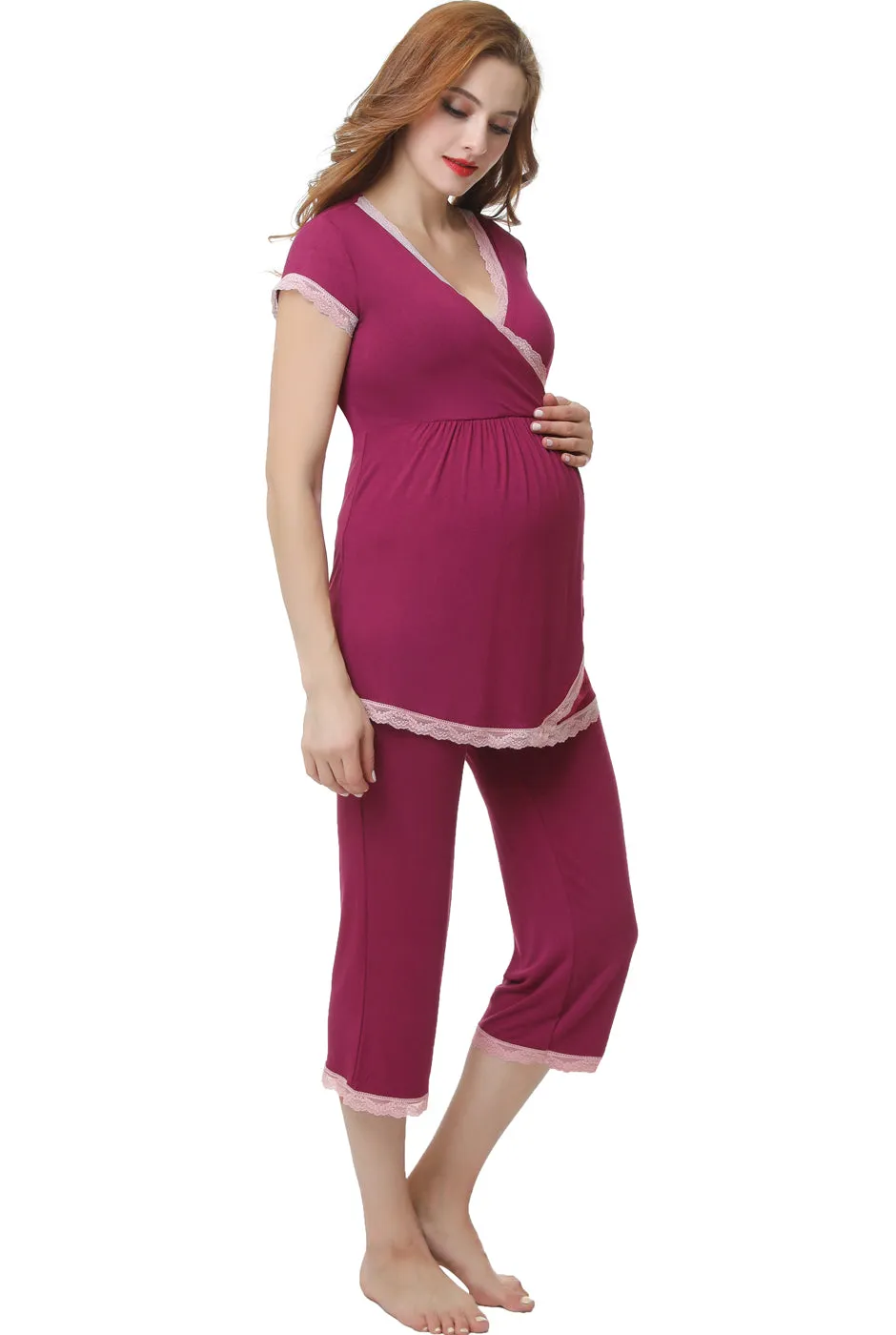 Kimi   Kai Maternity "Cindy" Nursing PJ Set