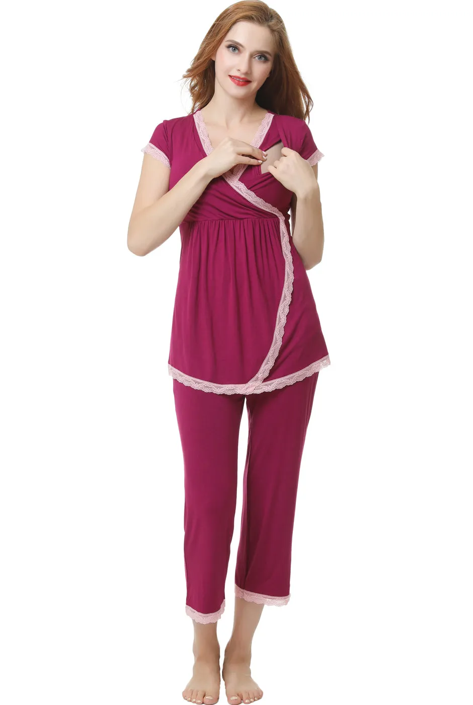Kimi   Kai Maternity "Cindy" Nursing PJ Set