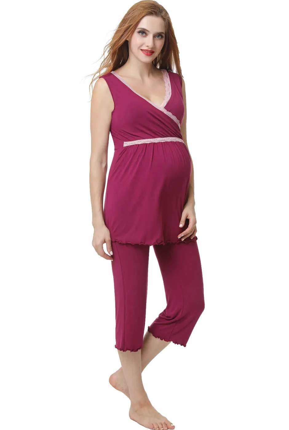 Kimi   Kai Maternity "Penny" Nursing PJ Set