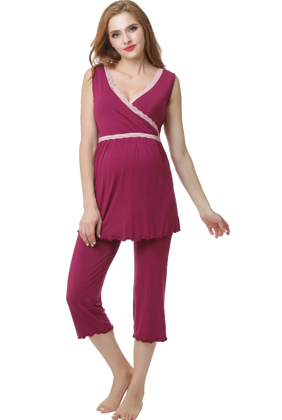 Kimi   Kai Maternity "Penny" Nursing PJ Set