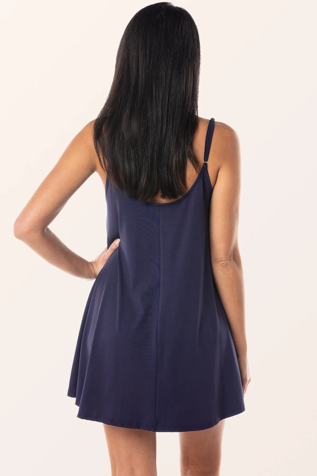 Lace Chemise Nightdress - Midnight Blue