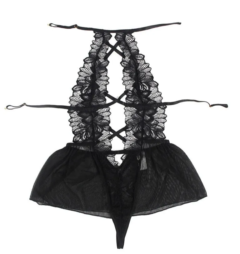 Lace Hollow One Piece Women's Sleepwear