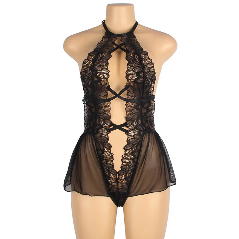 Lace Hollow One Piece Women's Sleepwear