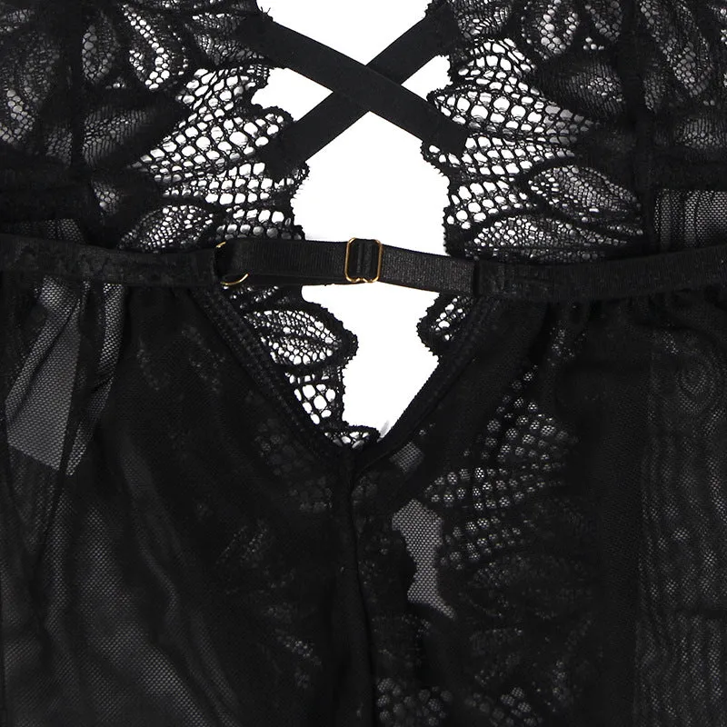 Lace Hollow One Piece Women's Sleepwear