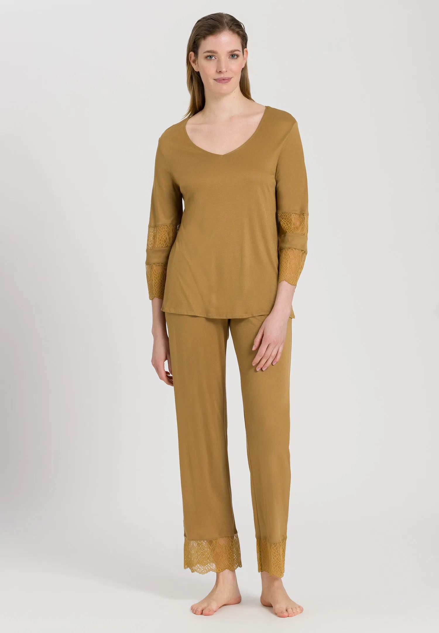Lilova Knit Pants | Gold 76188-1246