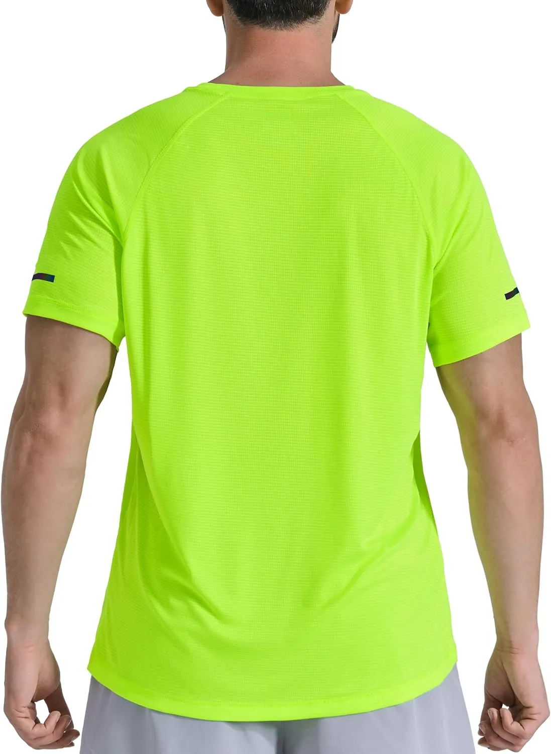 Men's Summer Short Sleeve Shirts Quick Dry Workout Lightweight T-Shirts Gym Running Swim Athletic Shirt