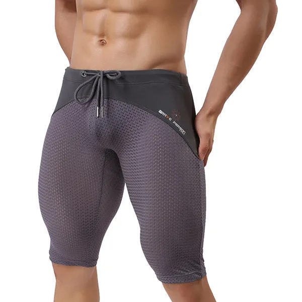 Mesh Knee Length Trunks