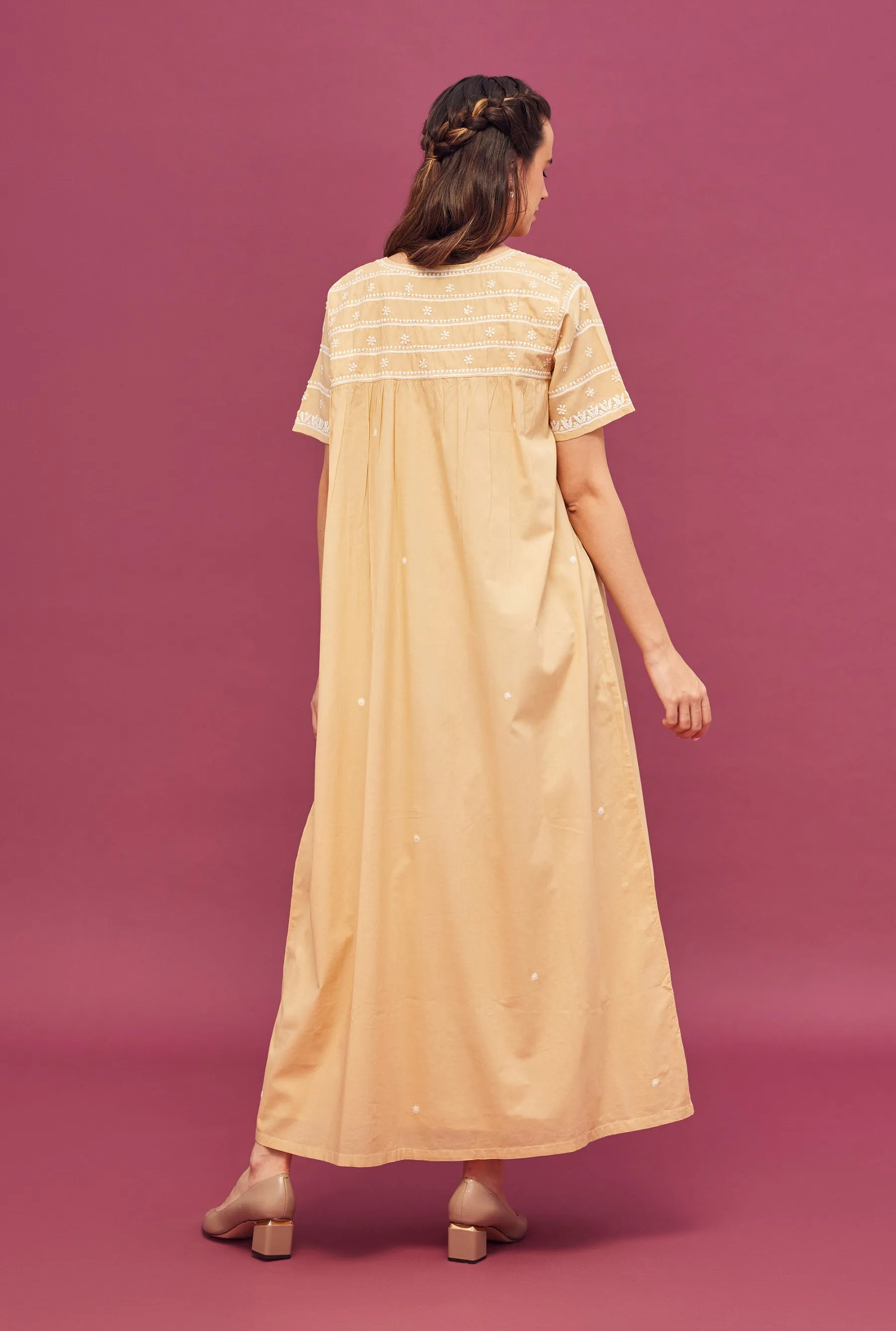 Noor Cream Nightdress