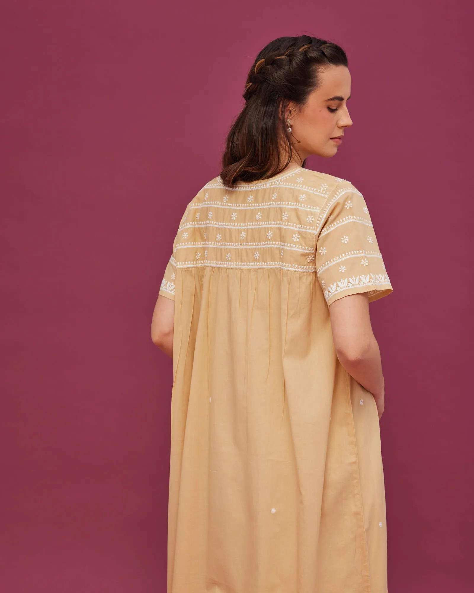 Noor Cream Nightdress