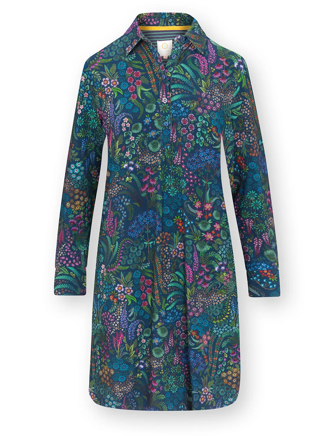 Querida Dark Blue Daaltje Long Sleeve Nightdress