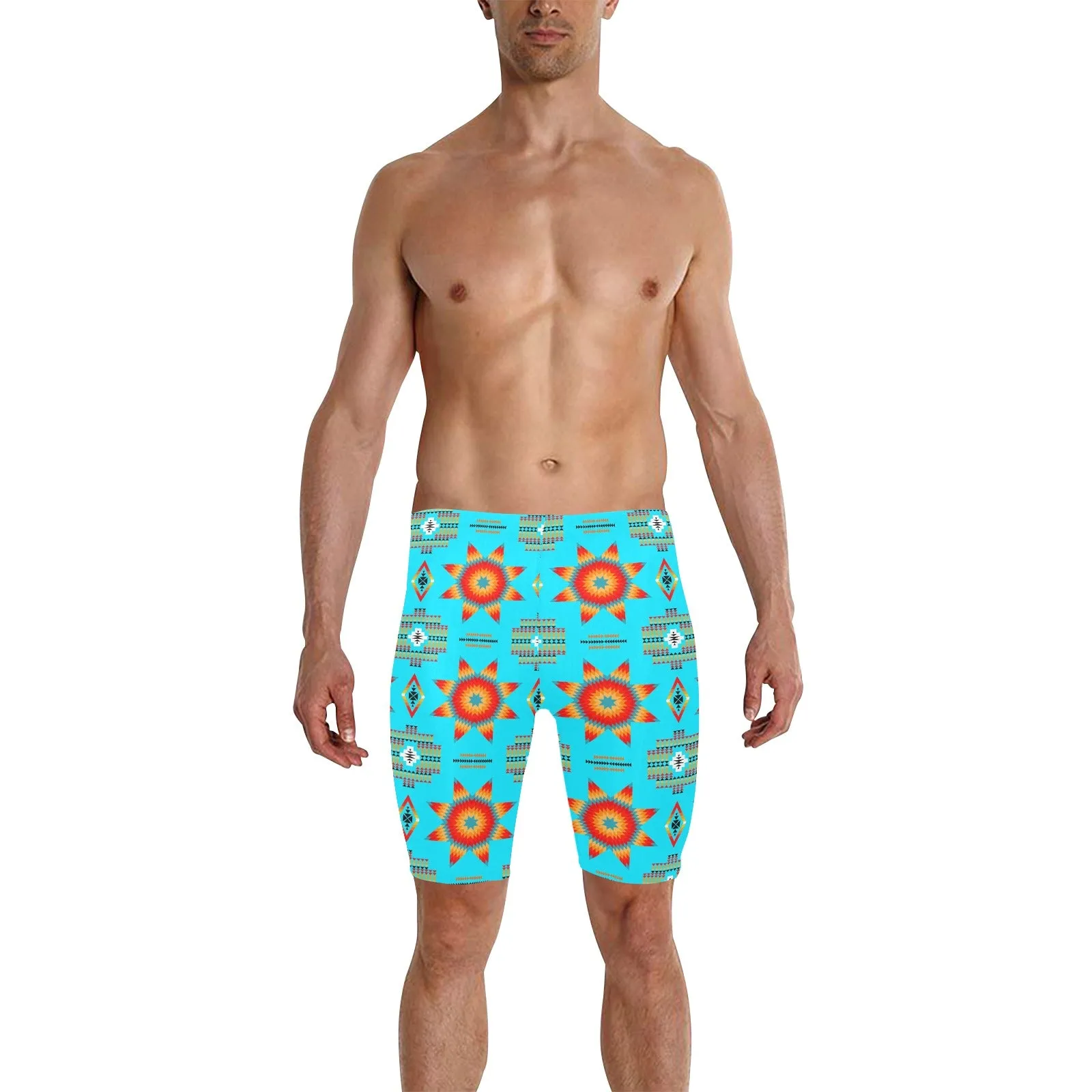 Rising Star Harvest Moon Men's Knee Length Swimming Trunks