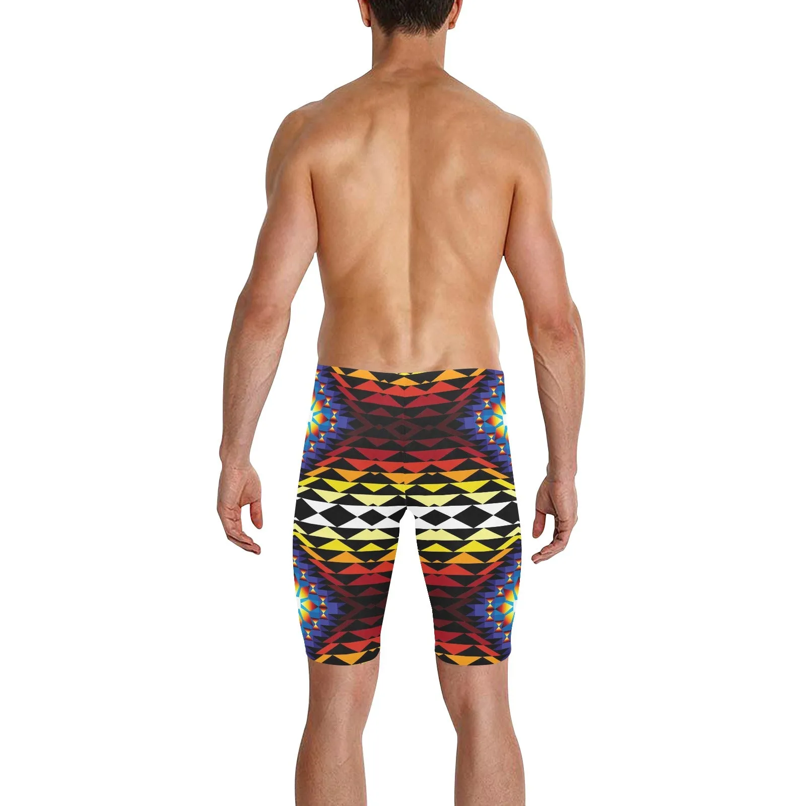 Sunset Blanket Men's Knee Length Swimming Trunks