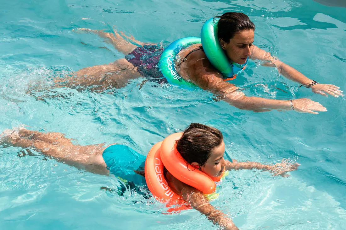 Swimming inflatable vest for 18-30 kg - orange
